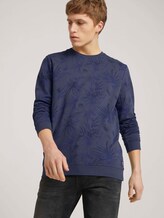 gemustertes Sweatshirt - Männer - navy blue thistle print gemustertes Sweatshirt - Männer - navy blue thistle print - 5 - TOM TAILOR Denim