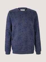 gemustertes Sweatshirt - Männer - navy blue thistle print gemustertes Sweatshirt - Männer - navy blue thistle print - 7 - TOM TAILOR Denim