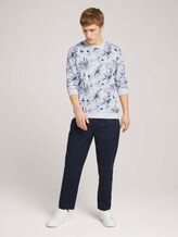 gemustertes Sweatshirt - Männer - white navy thistle print gemustertes Sweatshirt - Männer - white navy thistle print - 3 - TOM TAILOR Denim