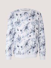 gemustertes Sweatshirt - Männer - white navy thistle print gemustertes Sweatshirt - Männer - white navy thistle print - 7 - TOM TAILOR Denim