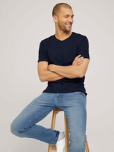 Basic T-Shirt - Männer - Dark Blue Basic T-Shirt - Männer - Dark Blue - 5 - TOM TAILOR
