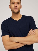 Basic T-Shirt - Männer - Dark Blue Basic T-Shirt - Männer - Dark Blue - 9 - TOM TAILOR
