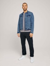 Basic T-Shirt - Männer - Light Stone Grey Melange Basic T-Shirt - Männer - Light Stone Grey Melange - 3 - TOM TAILOR
