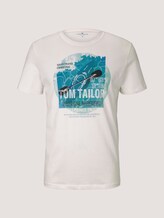 T-Shirt mit Print - Männer - Off White T-Shirt mit Print - Männer - Off White - 7 - TOM TAILOR