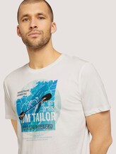 T-Shirt mit Print - Männer - Off White T-Shirt mit Print - Männer - Off White - 9 - TOM TAILOR