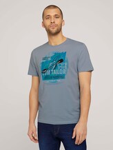 T-Shirt mit Print - Männer - Yonder Blue T-Shirt mit Print - Männer - Yonder Blue - 1 - TOM TAILOR