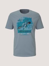 T-Shirt mit Print - Männer - Yonder Blue T-Shirt mit Print - Männer - Yonder Blue - 7 - TOM TAILOR