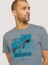 T-Shirt mit Print - Männer - Yonder Blue T-Shirt mit Print - Männer - Yonder Blue - 9 - TOM TAILOR
