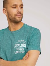 gestreiftes T-Shirt - Männer - lucite green fine stripe gestreiftes T-Shirt - Männer - lucite green fine stripe - 9 - TOM TAILOR