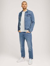 strukturiertes T-Shirt mit Bio-Baumwolle - Männer - Off White strukturiertes T-Shirt mit Bio-Baumwolle - Männer - Off White - 3 - TOM TAILOR