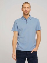 strukturiertes Poloshirt mit Bio-Baumwolle - Männer - Yonder Blue strukturiertes Poloshirt mit Bio-Baumwolle - Männer - Yonder Blue - 1 - TOM TAILOR