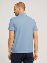 strukturiertes Poloshirt mit Bio-Baumwolle - Männer - Yonder Blue strukturiertes Poloshirt mit Bio-Baumwolle - Männer - Yonder Blue - 2 - TOM TAILOR