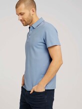 strukturiertes Poloshirt mit Bio-Baumwolle - Männer - Yonder Blue strukturiertes Poloshirt mit Bio-Baumwolle - Männer - Yonder Blue - 5 - TOM TAILOR
