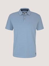 strukturiertes Poloshirt mit Bio-Baumwolle - Männer - Yonder Blue strukturiertes Poloshirt mit Bio-Baumwolle - Männer - Yonder Blue - 7 - TOM TAILOR