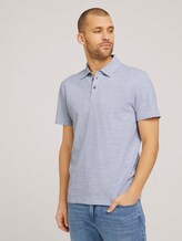 strukturiertes Poloshirt mit Bio-Baumwolle - Männer - Light Stone Grey Melange strukturiertes Poloshirt mit Bio-Baumwolle - Männer - Light Stone Grey Melange - 1 - TOM TAILOR
