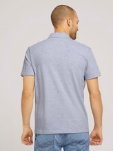 strukturiertes Poloshirt mit Bio-Baumwolle - Männer - Light Stone Grey Melange strukturiertes Poloshirt mit Bio-Baumwolle - Männer - Light Stone Grey Melange - 2 - TOM TAILOR