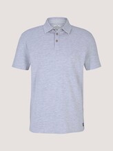 strukturiertes Poloshirt mit Bio-Baumwolle - Männer - Light Stone Grey Melange strukturiertes Poloshirt mit Bio-Baumwolle - Männer - Light Stone Grey Melange - 7 - TOM TAILOR