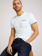 strukturiertes T-Shirt - Männer - Off White strukturiertes T-Shirt - Männer - Off White - 5 - TOM TAILOR