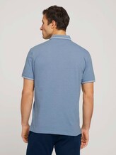 strukturiertes Poloshirt - Männer - yonder blue dark melange strukturiertes Poloshirt - Männer - yonder blue dark melange - 2 - TOM TAILOR