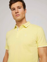 strukturiertes Poloshirt - Männer - pale straw yellow strukturiertes Poloshirt - Männer - pale straw yellow - 9 - TOM TAILOR