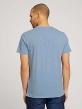 T-Shirt in Melange Optik - Männer - Yonder Blue T-Shirt in Melange Optik - Männer - Yonder Blue - 2 - TOM TAILOR