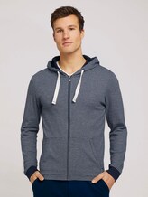 strukturierte Jersey-Jacke - Männer - Dark Blue strukturierte Jersey-Jacke - Männer - Dark Blue - 1 - TOM TAILOR