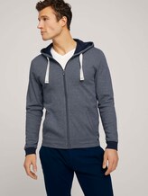 strukturierte Jersey-Jacke - Männer - Dark Blue strukturierte Jersey-Jacke - Männer - Dark Blue - 5 - TOM TAILOR