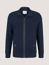 Sweatjacke mit Stehkragen - Männer - Dark Blue Sweatjacke mit Stehkragen - Männer - Dark Blue - 7 - TOM TAILOR