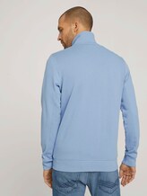 Sweatjacke mit Stehkragen - Männer - Yonder Blue Sweatjacke mit Stehkragen - Männer - Yonder Blue - 2 - TOM TAILOR