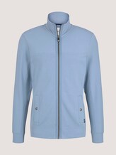 Sweatjacke mit Stehkragen - Männer - Yonder Blue Sweatjacke mit Stehkragen - Männer - Yonder Blue - 7 - TOM TAILOR