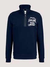 Sweatshirt mit Troyer-Kragen - Männer - Dark Blue Sweatshirt mit Troyer-Kragen - Männer - Dark Blue - 7 - TOM TAILOR