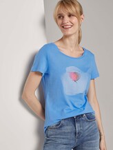 T-Shirt mit Print - Frauen - sea blue T-Shirt mit Print - Frauen - sea blue - 5 - TOM TAILOR