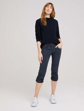 Tapered Relaxed Caprihose - Frauen - Sky Captain Blue Tapered Relaxed Caprihose - Frauen - Sky Captain Blue - 3 - TOM TAILOR