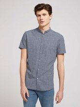 strukturiertes Hemd - Männer - navy white fil a fil strukturiertes Hemd - Männer - navy white fil a fil - 1 - TOM TAILOR Denim