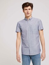 gemustertes Hemd - Männer - navy dot triangle print gemustertes Hemd - Männer - navy dot triangle print - 1 - TOM TAILOR Denim