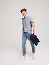 gemustertes Hemd - Männer - navy dot triangle print gemustertes Hemd - Männer - navy dot triangle print - 3 - TOM TAILOR Denim