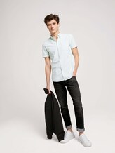 gemustertes Hemd - Männer - mint dot triangle print gemustertes Hemd - Männer - mint dot triangle print - 3 - TOM TAILOR Denim