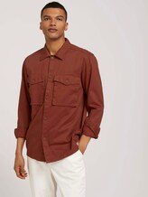 Basic Hemdjacke - Männer - Goji Orange Basic Hemdjacke - Männer - Goji Orange - 5 - TOM TAILOR Denim