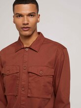 Basic Hemdjacke - Männer - Goji Orange Basic Hemdjacke - Männer - Goji Orange - 9 - TOM TAILOR Denim