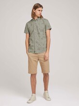 Gemustertes Kurzarmhemd - Männer - olive shredded flower print Gemustertes Kurzarmhemd - Männer - olive shredded flower print - 3 - TOM TAILOR Denim
