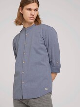 Strukturiertes Hemd - Männer - dark blue x dobby Strukturiertes Hemd - Männer - dark blue x dobby - 5 - TOM TAILOR Denim