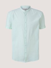 overhemd met korte mouwen en opstaande kraag - Mannen - light mint minimal dobby overhemd met korte mouwen en opstaande kraag - Mannen - light mint minimal dobby - 7 - TOM TAILOR Denim