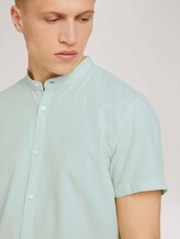 overhemd met korte mouwen en opstaande kraag - Mannen - light mint minimal dobby overhemd met korte mouwen en opstaande kraag - Mannen - light mint minimal dobby - 9 - TOM TAILOR Denim