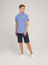 Gemustertes Kurzarmhemd mit Stehkragen - Männer - light blue minimal dobby Gemustertes Kurzarmhemd mit Stehkragen - Männer - light blue minimal dobby - 3 - TOM TAILOR Denim
