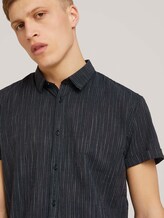 Kurzarmhemd mit Streifenmuster - Männer - black and white stripe Kurzarmhemd mit Streifenmuster - Männer - black and white stripe - 9 - TOM TAILOR Denim