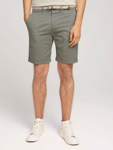 Gemusterte Chino Shorts mit Gürtel - Männer - khaki small square print Gemusterte Chino Shorts mit Gürtel - Männer - khaki small square print - 1 - TOM TAILOR Denim