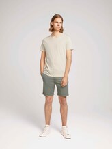 Gemusterte Chino Shorts mit Gürtel - Männer - khaki small square print Gemusterte Chino Shorts mit Gürtel - Männer - khaki small square print - 3 - TOM TAILOR Denim