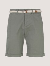 Gemusterte Chino Shorts mit Gürtel - Männer - khaki small square print Gemusterte Chino Shorts mit Gürtel - Männer - khaki small square print - 7 - TOM TAILOR Denim