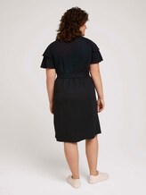 Curvy - Midikleid mit Volant-Ärmeln - Frauen - deep black Curvy - Midikleid mit Volant-Ärmeln - Frauen - deep black - 2 - My True Me