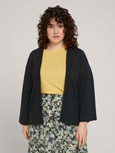 Curvy - Cardigan mit weiten Ärmeln - Frauen - deep black Curvy - Cardigan mit weiten Ärmeln - Frauen - deep black - 1 - My True Me